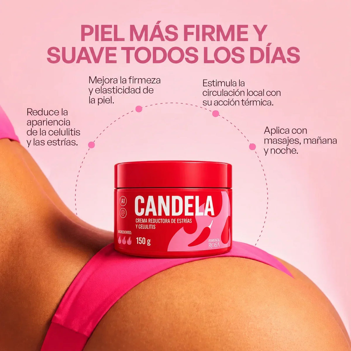 Candela — Crema Reductora de Estrías y Celulitis